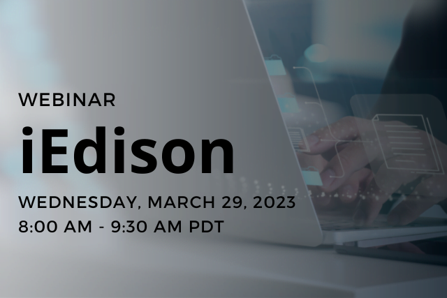 iEdison Webinar Banner