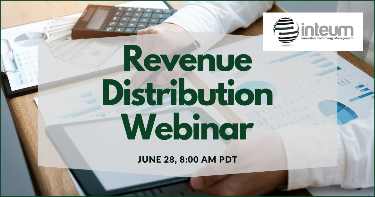 Revenue Distribution Webinar