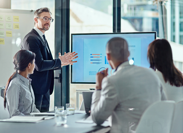 Man giving presentation