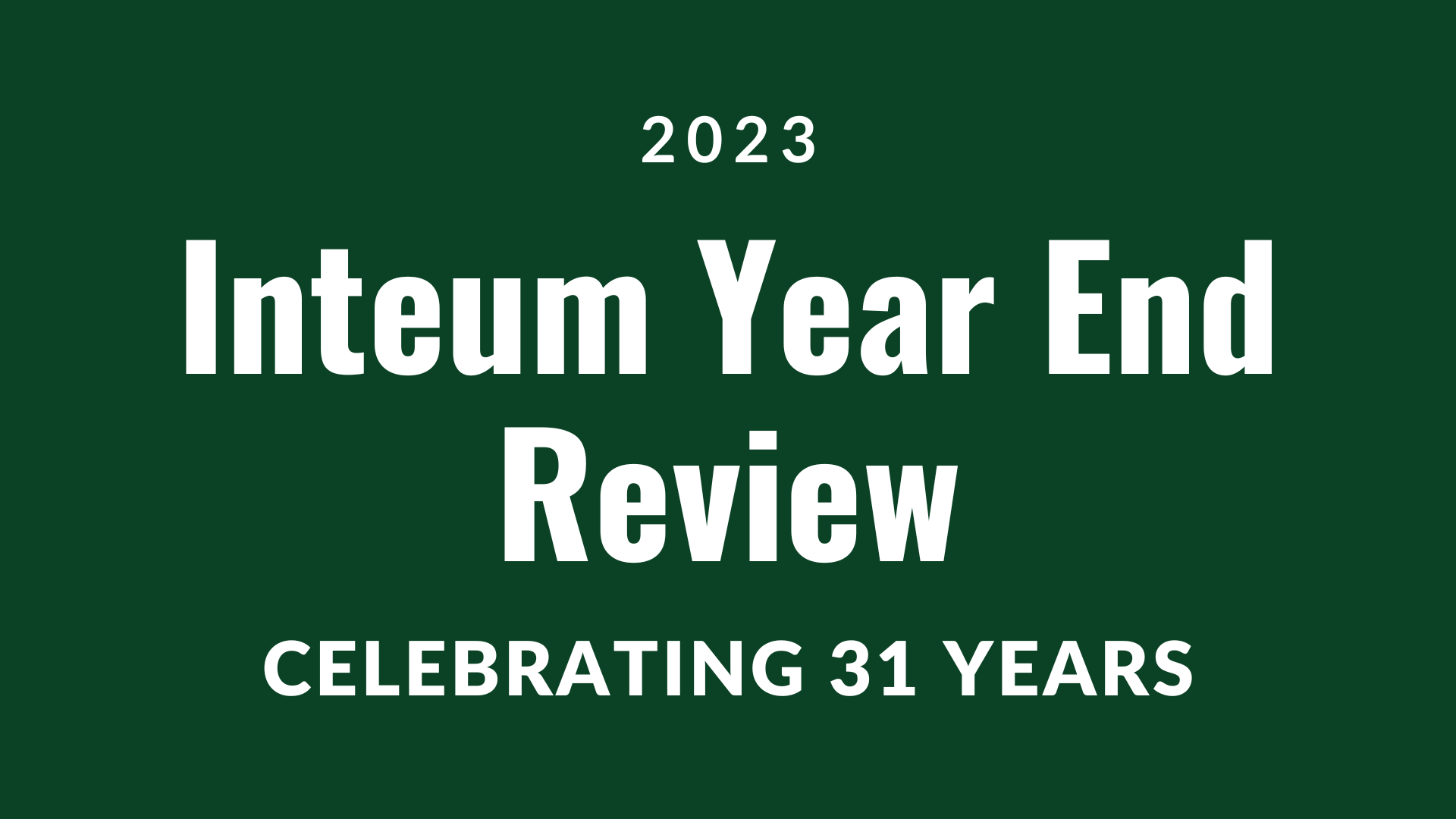 2023 Year End Review