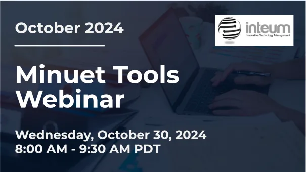 Minuet Tools Webinar banner